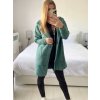 Kabát alpaka dlouhý rukáv dámský (S/M/L ONE SIZE) ITALSKÁ MÓDA IMWCW23010/DU