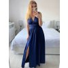 Šaty dlouhé společenské na ramínka dámské (S/M ONE SIZE) ITALSKÁ MÓDA IMPSH245192/DU (Velikost S/M/L, Barva béžová)