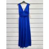 Šaty dlouhé společenské na ramínka dámské (S/M ONE SIZE) ITALSKÁ MÓDA IMPSH245192/DU (Velikost S/M/L, Barva béžová)