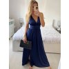 Šaty dlouhé společenské na ramínka dámské (S/M ONE SIZE) ITALSKÁ MÓDA IMPSH245192/DU (Velikost S/M/L, Barva béžová)