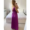 Šaty dlouhé společenské na ramínka dámské (S/M ONE SIZE) ITALSKÁ MÓDA IMPSH245192/DU (Velikost S/M/L, Barva béžová)