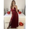 Šaty dlouhé společenské na ramínka dámské (S/M ONE SIZE) ITALSKÁ MÓDA IMPSH245192/DU (Velikost S/M/L, Barva béžová)