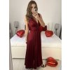 Šaty dlouhé společenské na ramínka dámské (S/M ONE SIZE) ITALSKÁ MÓDA IMPSH245192/DU (Velikost S/M/L, Barva béžová)