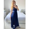 Šaty dlouhé společenské na ramínka dámské (S/M ONE SIZE) ITALSKÁ MÓDA IMPSH245192/DU (Velikost S/M/L, Barva béžová)
