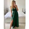 Šaty dlouhé společenské na ramínka dámské (S/M ONE SIZE) ITALSKÁ MÓDA IMPSH245192/DU (Velikost S/M/L, Barva béžová)