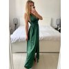 Šaty dlouhé společenské na ramínka dámské (S/M ONE SIZE) ITALSKÁ MÓDA IMPSH245192/DU (Velikost S/M/L, Barva béžová)