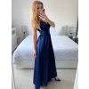Šaty dlouhé společenské na ramínka dámské (S/M ONE SIZE) ITALSKÁ MÓDA IMPSH245192/DU (Velikost S/M/L, Barva béžová)