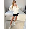 Košile elegantní dlouhý rukáv dámská (M/L ONE SIZE) ITALSKá MODA IM724004/DUR (Velikost M/L, Barva bílá)