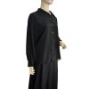 Košile elegantní dlouhý rukáv dámská (M/L ONE SIZE) ITALSKá MODA IM724004/DUR (Velikost M/L, Barva bílá)