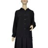 Košile elegantní dlouhý rukáv dámská (M/L ONE SIZE) ITALSKá MODA IM724004/DUR (Velikost M/L, Barva bílá)
