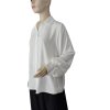 Košile elegantní dlouhý rukáv dámská (M/L ONE SIZE) ITALSKá MODA IM724004/DUR (Velikost M/L, Barva bílá)