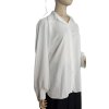 Košile elegantní dlouhý rukáv dámská (M/L ONE SIZE) ITALSKá MODA IM724004/DUR (Velikost M/L, Barva bílá)