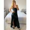 Šaty dlouhé společenské na ramínka dámské (S/M ONE SIZE) ITALSKÁ MÓDA IMPSH246455/DU (Velikost S/M/L, Barva béžová)