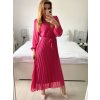 Šaty elegantní dlouhé šifonové dlouhý rukáv dámské (S/M ONE SIZE) ITALSKÁ MÓDA IM424LEONA/DUR (Velikost S/M/L, Barva Černá)