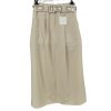 Sukně dlouhá  s páskem dámská (S/M/L ONE SIZE) ITALSKá MóDA IM324MY65068/DUR (Velikost M/L, Barva béžová)