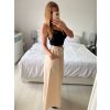 Sukně dlouhá  s páskem dámská (S/M/L ONE SIZE) ITALSKá MóDA IM324MY65068/DUR (Velikost M/L, Barva béžová)