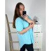 Košile krátký rukáv dámská nadrozměr (3XL/4XL ONE SIZE) ITALSKÁ MÓDA IMWQ24087/DUR (Velikost 3XL/4XL, Barva bílá)