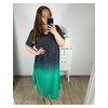 Šaty letní krátký rukáv dámské nadrozměr (3XL/4XL ONE SIZE) ITALSKÁ MÓDA IMWQ24076-5/DUR