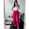 Kalhoty letní dlouhé dámské (S/M/L/XL ONE SIZE) ITALSKÁ MÓDA IMD24004/DR