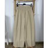 Kalhoty letní dlouhé dámské (S/M/L/XL ONE SIZE) ITALSKÁ MÓDA IMD24004/DR