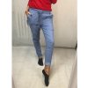 Kalhoty strečové dlouhé dámské (M/L ONE SIZE) ITALSKá MODA IM4240137/DU (Velikost M/L, Barva bílá)