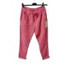 Kalhoty strečové dlouhé dámské (M/L ONE SIZE) ITALSKá MODA IM4240137/DU (Velikost M/L, Barva bílá)