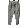 Kalhoty strečové dlouhé dámské (M/L ONE SIZE) ITALSKá MODA IM4240137/DU (Velikost M/L, Barva bílá)