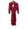 Šaty košilové 3/4 dlouhý rukáv dámské (L/XL ONE SIZE) ITALSKÁ MÓDA IMD23665/DR