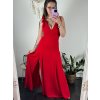 Šaty na ramínka elegantní dámské (S/M ONE SIZE) ITALSKÁ MÓDA IMWAA24002/DUR (Velikost S/M/L, Barva béžová smetanová)