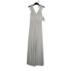 Šaty na ramínka elegantní dámské (S/M ONE SIZE) ITALSKÁ MÓDA IMWAA24002/DUR (Velikost S/M/L, Barva béžová smetanová)