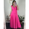 Šaty na ramínka elegantní dámské (S/M ONE SIZE) ITALSKÁ MÓDA IMWAA24002/DUR (Velikost S/M/L, Barva béžová smetanová)