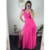 Šaty na ramínka elegantní dámské (S/M ONE SIZE) ITALSKÁ MÓDA IMWAA24002/DUR (Velikost S/M/L, Barva béžová smetanová)