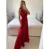Šaty na ramínka elegantní dámské (S/M ONE SIZE) ITALSKÁ MÓDA IMWAA24002/DUR (Velikost S/M/L, Barva béžová smetanová)