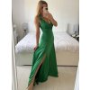 Šaty na ramínka elegantní dámské (S/M ONE SIZE) ITALSKÁ MÓDA IMWAA24002/DUR (Velikost S/M/L, Barva béžová smetanová)