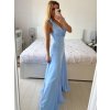 Šaty na ramínka elegantní dámské (S/M ONE SIZE) ITALSKÁ MÓDA IMWAA24002/DUR (Velikost S/M/L, Barva béžová smetanová)