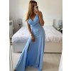 Šaty na ramínka elegantní dámské (S/M ONE SIZE) ITALSKÁ MÓDA IMWAA24002/DUR (Velikost S/M/L, Barva béžová smetanová)