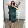 Šaty krajkové krátký rukáv dámské nadrozměr (3XL/4XL/5XL ONE SIZE) ITALSKÁ MÓDA IMWQ24073/DR (Velikost 3XL/4XL, Barva bílá)