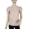 Tričko krátký rukáv dámské STELA (S/M/L ONE SIZE) ITALSKÁ MÓDA IMM23HF12989/DUR (Velikost S/M/L, Barva bílá)