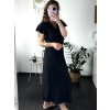 Šaty dlouhé letní krátký rukáv dámské (S/M/L/XL ONE SIZE) ITALSKÁ MODA IMD24042/DR (Velikost S/M/L, Barva zelená mintova)