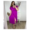 Šaty dlouhé letní krátký rukáv dámské (S/M/L/XL ONE SIZE) ITALSKÁ MODA IMD24042/DR (Velikost S/M/L, Barva zelená mintova)