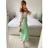 Sukně skládaná dlouhá dámská (S/M ONE SIZE) ITALSKÁ MÓDA IMM24M9176/DU (Velikost S/M/L, Barva světle modrá)