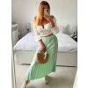 Sukně skládaná dlouhá dámská (S/M ONE SIZE) ITALSKÁ MÓDA IMM24M9176/DU (Velikost S/M/L, Barva světle modrá)