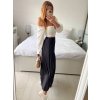Sukně skládaná dlouhá dámská (S/M ONE SIZE) ITALSKÁ MÓDA IMM24M9176/DU (Velikost S/M/L, Barva světle modrá)