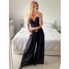 Kalhoty dlouhé s páskem dámské (S/M/L ONE SIZE) ITALSKÁ MÓDA IMWD24001/DU