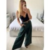 Kalhoty dlouhé oversize elegantní s páskem dámské (S/M/L ONE SIZE) ITALSKá MODA IM3244008/DU (Velikost M/L, Barva béžová)