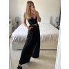 Kalhoty dlouhé oversize elegantní s páskem dámské (S/M/L ONE SIZE) ITALSKá MODA IM3244008/DU (Velikost M/L, Barva béžová)