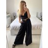 Kalhoty dlouhé oversize elegantní s páskem dámské (S/M/L ONE SIZE) ITALSKá MODA IM3244008/DU (Velikost M/L, Barva béžová)