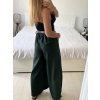 Kalhoty dlouhé oversize elegantní s páskem dámské (S/M/L ONE SIZE) ITALSKá MODA IM3244008/DU (Velikost M/L, Barva béžová)