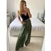 Kalhoty dlouhé oversize elegantní s páskem dámské (S/M/L ONE SIZE) ITALSKá MODA IM3244008/DU (Velikost M/L, Barva béžová)