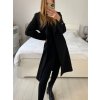 Kabát flaušový s podšívkou dámský (S/M/L ONE SIZE) ITALSKÁ MÓDA IM424100/DU (Velikost M/L, Barva béžová)